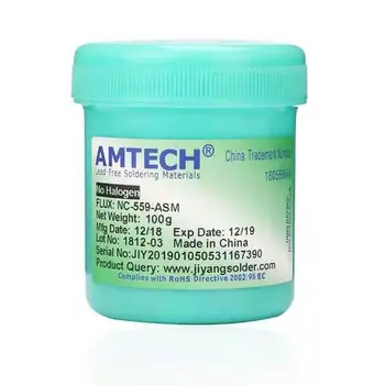 AMTECH NC-559-ASM Prvotne Spajkalna pasta BGA PCB Ni Čist 100 g Spajkalna pasta Telefon popravila