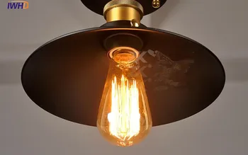 IWHD Edison Retro Vintage LED Stropne Luči Napeljave Plafon Mansarda Industrijske Stropna Svetilka, Lučka Domačo Razsvetljavo Lampara Techo