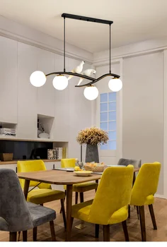 NOVO Skandinavski slog ptica lestenec preprosta sodoben ustvarjalno razsvetljavo za restavracijo, kuhinjo, bar, notranji lestenec