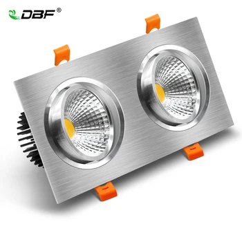 [DBF]Kota Nastavljiv Kvadratnih LED COB Downlight Zatemniti LED Downlight COB 14W 18W 24W 30W LED Vgradne Stropne Spot Luči
