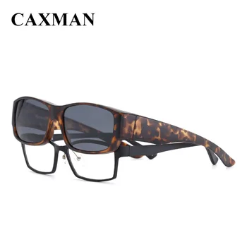 CAXMAN Polarizirana Ustreza Nad Očala sončna Očala na Recept Očala, Sivi Objektiv Majhne Velikosti za Moške, Ženske, UV Zaščita