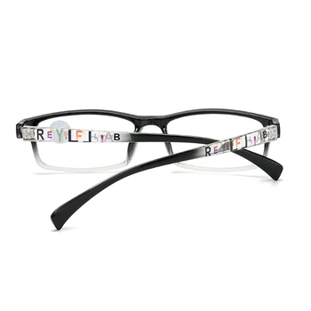 LongKeeper Pravokotnik Obravnavi Očala 2020 Moški Ženske Pismo Noge Očala Ultralahkih Bralci Presbyopic 1.0 1.5 2.0 2.5 Dioptrije