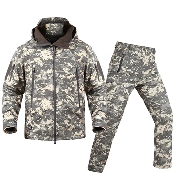Blagovne Znamke Zimski Flis Taktično Enotno Soft Shell Prikrivanje Taktični Jopič Lov Oblačila Vojaško Taktično Bo Ustrezala Določa